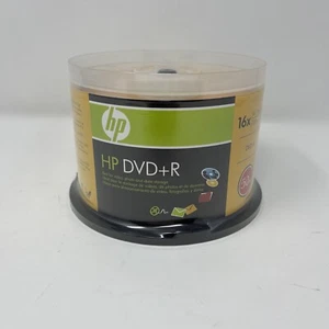 HP DVD+R 4,7GB bis zu 16x 120 Min DVD Recordable Media Disc 50er Pack DVDs - Bild 1 von 5