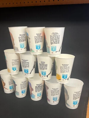 1982 Slurpee Baseball cups complete set w/checklist + 2 bonus cups - Ryan, Rose - Image 1 of 4