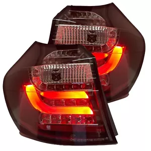 Smoked LED back rear tail lights for BMW 1 Series E87 2007-11 - Picture 1 of 5