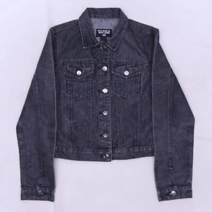 D6054 De Colección Polo Jeans Ralph Lauren Para Mujer Botones Denim Camionero Chaqueta Talla M - Imagen 1 de 6