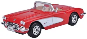 Chevrolet Corvette 1959 - 1/24 Motormax Timeless Legends Voiture Miniature 73216 - Foto 1 di 2