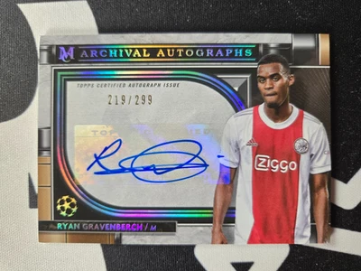 2021-22 Topps Museum Collection Ryan Gravenberch AA-RG Archival Auto 219/299 - Image 1 of 2