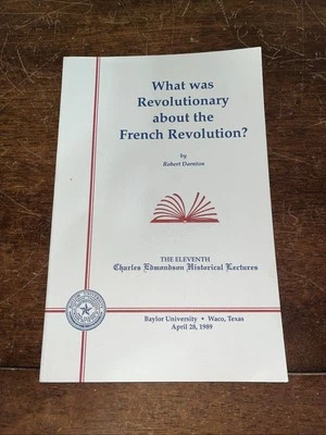 Robert Darnton Lecture French Revolution- Charles Edmondson Baylor April 1989 - Image 1 of 4