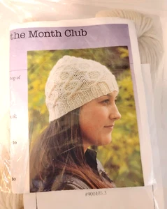Patternworks Hat & Scarf of the Month Club Vista Cabled Cap Kit - Picture 1 of 1