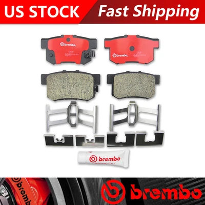 Задние керамические тормозные колодки Brembo — оригинальные премиум-класса подходят для Acura CL 1997–2003 годов выпуска - Изображение 1 из 3