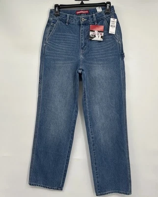 Pantalones de mezclilla UNIONBAY Carpenter para mujer talla 1/25 tiro alto holgados anchos utilitarios ropa de calle Foto 1 de 4