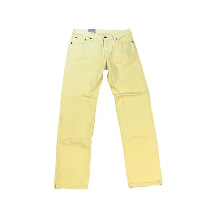 (2572) NWT Levi Strauss Jeans "Middy" Straight Jeans Men's Size 28x30 Yellow - Image 1 of 4