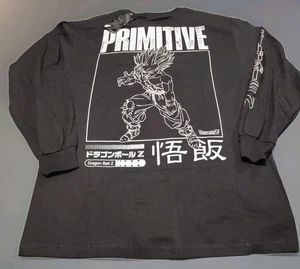 Primitive X Dragon Ball Z 🐉Vengeance Hombre Camiseta Negra Manga Larga Nueva Con Etiquetas - Imagen 1 de 7
