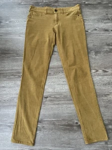 Pilcro Corduroy Low Rise Legging Yellow Full Length Womens 27 - Picture 1 of 15