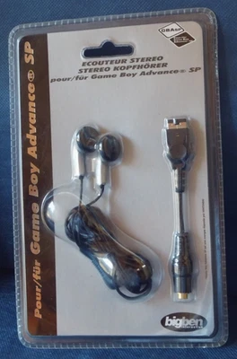 GameBoy Advance SP / GBA SP: Kopfhörer & Adapter, BigBen, NEU / OVP/ verblistert - Bild 1 von 2