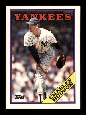  Charles Hudson  Yankees Baseball 1988 Topps 636 Sports Trading Card  - Image 1 of 2