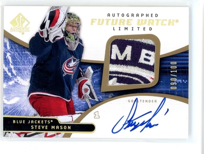 2008-09 SP Authentic - Steve Mason - Future Watch Patch Auto /100 - Top Patch! - Image 1 of 2