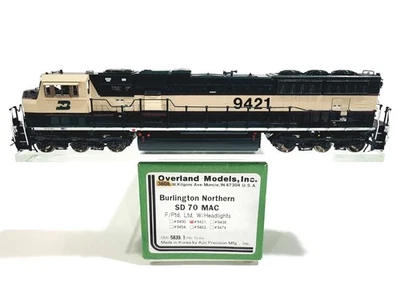 Overland OMI BN EMD SD70MAC Burlington Northern Executive #9421 HO Brass #5839.1 - Image 1 of 4