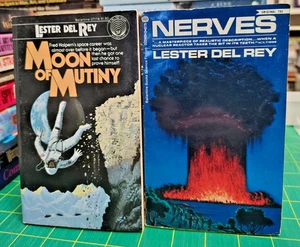 Lot of 2 vintage Paperbacks by Lester del Rey: Nerves & Moon of Mutiny VG+ - Imagen 1 de 7