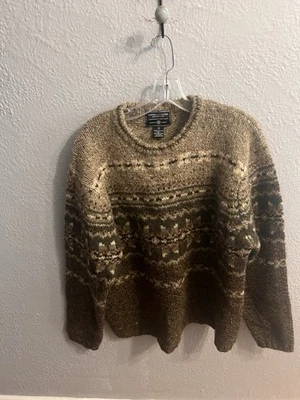 Vintage Men American  Eagle Sweater Size XL 100% Scottish Wool Chunky Knit - Image 1 of 4