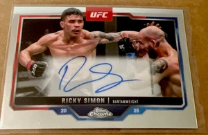 Autógrafo Ricky Simon 2025 Topps Cromo UFC Cromo AUTO CVA-RS - Imagen 1 de 4