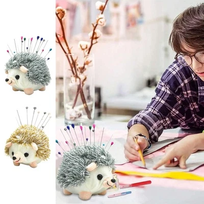 Cojín de aguja con forma de erizo Accesorios de costura Pin Cojín Soporte de aguja Foto 1 de 4