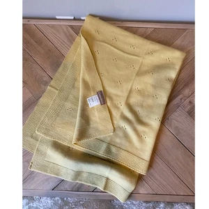 New Crate&Kids Baby Blanket, Yellow Size 30x40 inches - Picture 1 of 4