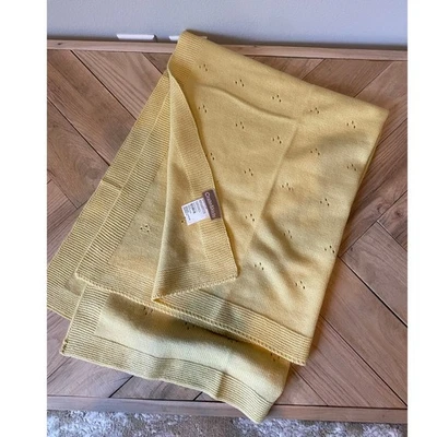 New Crate&Kids Baby Blanket, Yellow Size 30x40 inches - Image 1 of 4