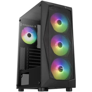 Aerocool Falcon V2 Mdi-Tower, Tempered Glass - schwarz - Bild 1 von 3