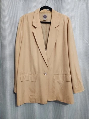 Blazer vintage 100 % seda Saks Fifth Avenue ropa real para mujer talla grande años 80 Foto 1 de 4