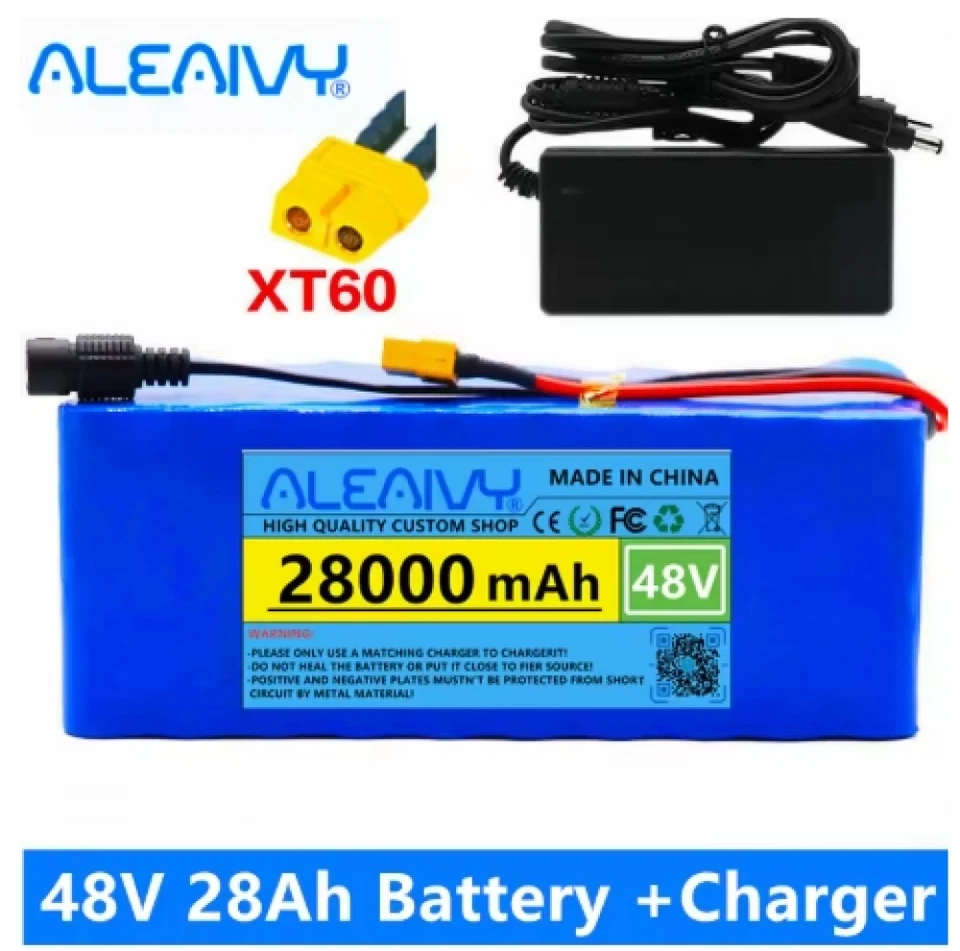 Batería recargable 48V 28Ah 1000W Li-lon para 54,6v para bicicleta eléctrica NUEVA Foto 1 de 4