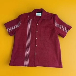 Graziana Gutierrez Archived Rojo Camp Collar Button Up Shirt Sold Out Rare - Bild 1 von 10