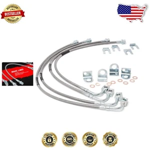 2007-2018 Jeep Wrangler JK Stainless Steel Brake Lines - Leak-Free Performance - Picture 1 of 3