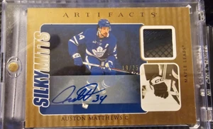 23-24 Upper Deck Auston Matthews Silky Mitts Auto /25 SSP. Toronto Maple Leafs - Picture 1 of 2