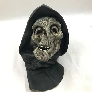 Grim Reaper Halloween Mask The Paper Magic Group Dark Hooded Prop Rare VTG 1997 - Picture 1 of 8