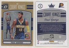 2016-17 Panini Donruss Optic Court Kings Orange Prizm /199 Paul George #10