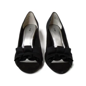 Apt 9 Satin Pumps Womens Black Formal Party Elegant Size 9.5M - Picture 1 of 10