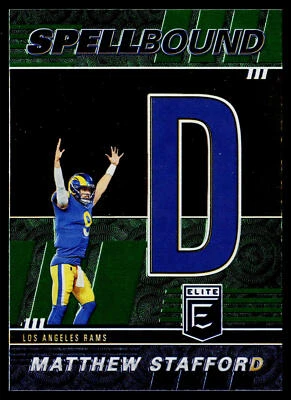 Matthew Stafford 2022 Donruss Elite Spellbound Green #SB-MS8 Los Angeles Rams - Image 1 of 2