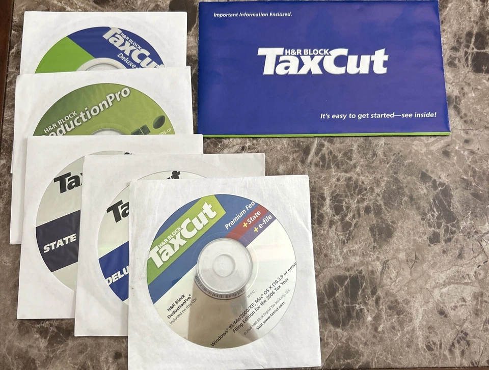 H&R Block TaxCut Premium Federal + State 2003, 2005, 2006 Tax Year - PC - Image 1 of 4