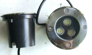 FARO A TECNOLOGIA LED 220 V DA CALPESTIO IP68 3 LED DA 1 WATT CAD LUCE NATURALE  - Picture 1 of 1