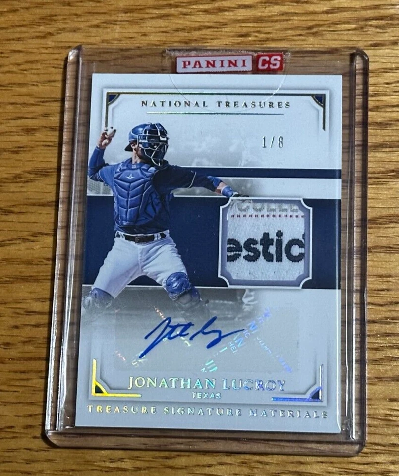 JONATHAN LUCROY 2017 National Treasures #TSM-JL Laundry Tags Redemption Auto 1/8 - Image 1 of 2