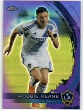 2014 Topps Chrome MLS PURPLE REFRACTOR #1 Robbie Keane LA GALAXY parallel 92