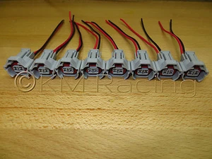 (8x) Denso Fuel Injector Connector Quick Disconnect Pigtails - Picture 1 of 6