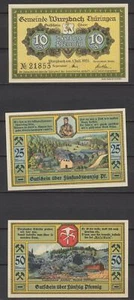 Wurzbach - Municipio - 3x dinero de emergencia - L 1421.2 - G/M 1459.1 - Compl. Juego - Imagen 1 de 1