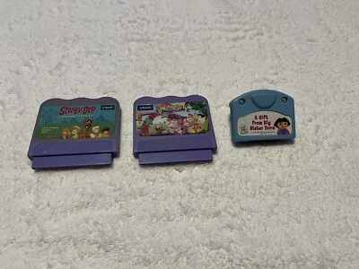 Lot 2 VTech V.smile Game Cartridges Scooby-Doo & Alphabet Park + Leap Frog Baby - Image 1 of 4