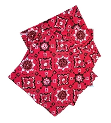 Waverly Inspirations Fat Quarter Cotton Fabric Lot Of 4 Red Bandana Print 18"x21 - Image 1 of 3
