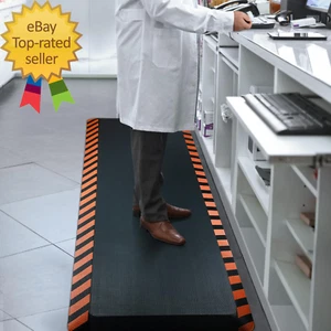 anti Fatigue Mats Industrial Ergonomic Standing Floor Mat for Work for Stand Bla - Picture 1 of 7