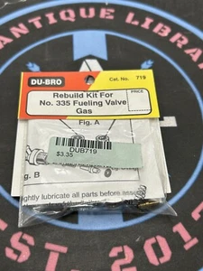 Du-Bro /Dubro. 719 Rebuild Kit For No. 335 Fueling Valve Gas - Picture 1 of 1