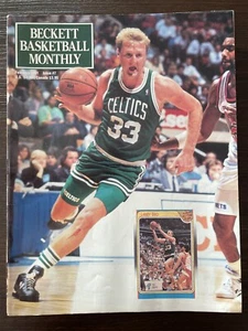 Larry Bird Beckett Basketball Card Magazine - Feb 1991 #7 w/ Michael Jordan - Imagen 1 de 9