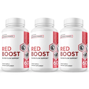 Red Boost - Blood Flow Support Dietary Supplement 60 Capsules (3 Pack) - Picture 1 of 4