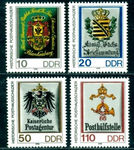 1990 Stemma postale, servizio postale reale Thurn and Taxis, Germania DDR, 3302, MNH - Foto 1 di 1