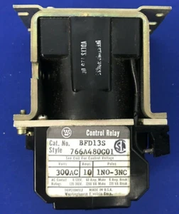 WESTINGHOUSE BFD13S CONTROL RELAY 300VAC 10A 1NO-3NC - Picture 1 of 6