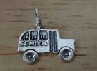 Sterling Silver 17x24mm Engraveable says School Bus with Kids Charm