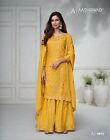 Beautiful Indian Designer Suit Palazzo Women Bollywood Party Wear Salwar Kameez