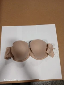 "NEW" Elomi 34K Strapless Underwire Beige Bra EL4300 - Picture 1 of 15